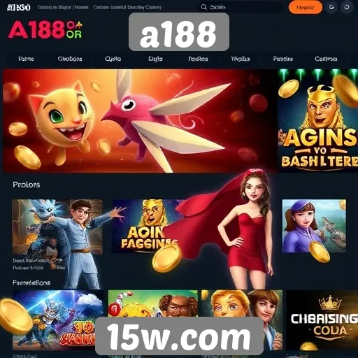 Exploração das funcionalidades do site de jogos a188